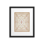 Antique French 19th Century Aubusson Rose Floral Framed Art Print Gallery Image 5