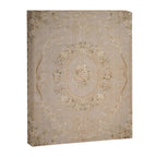 Antique French Aubusson Carpet Beige Rose Floral Canvas Print Gallery Image 6