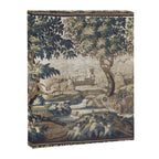Antique French Aubusson Verdure Forest River Swans Tapestry Canvas Print Gallery Image 6