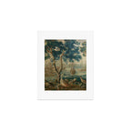 Antique French Louis XIV Beauvais Landscape Tapestry Art Print Gallery Image 1