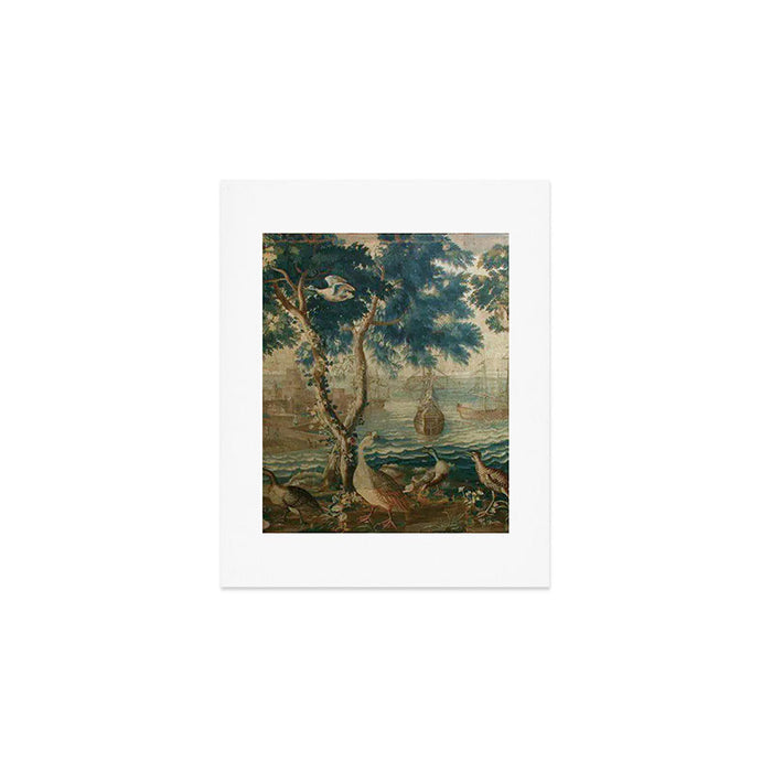Antique French Louis XIV Beauvais Landscape Tapestry Art Print Gallery Image 1