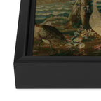 Antique French Louis XIV Beauvais Landscape Tapestry Framed Canvas Print Gallery Image 3