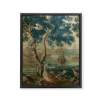 Antique French Louis XIV Beauvais Landscape Tapestry Framed Canvas Print Gallery Image 6