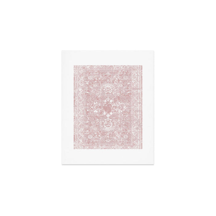 Antique French Oriental Faded Rose Art Print Gallery Image 1