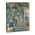Antique French Verdure Chateau Fountain Tapestry Canvas Print Gallery Image 6