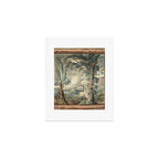 Antique French Verdure Pagoda Tapestry Art Print Gallery Image 1