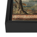 Antique French Verdure Pagoda Tapestry Framed Canvas Print Gallery Image 3