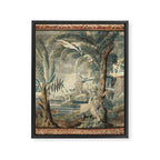 Antique French Verdure Pagoda Tapestry Framed Canvas Print Gallery Image 8