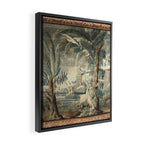Antique French Verdure Pagoda Tapestry Framed Canvas Print Gallery Image 2