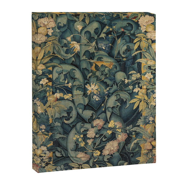 Antique French Verdure Secret Forest Garden Tapestry Canvas Print Gallery Image 1