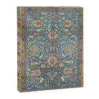 Antique Golden Blue Tehran Persian Rug Canvas Print Gallery Image 6