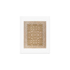 Antique Indian Savonnerie Caramel Beige Art Print Gallery Image 1