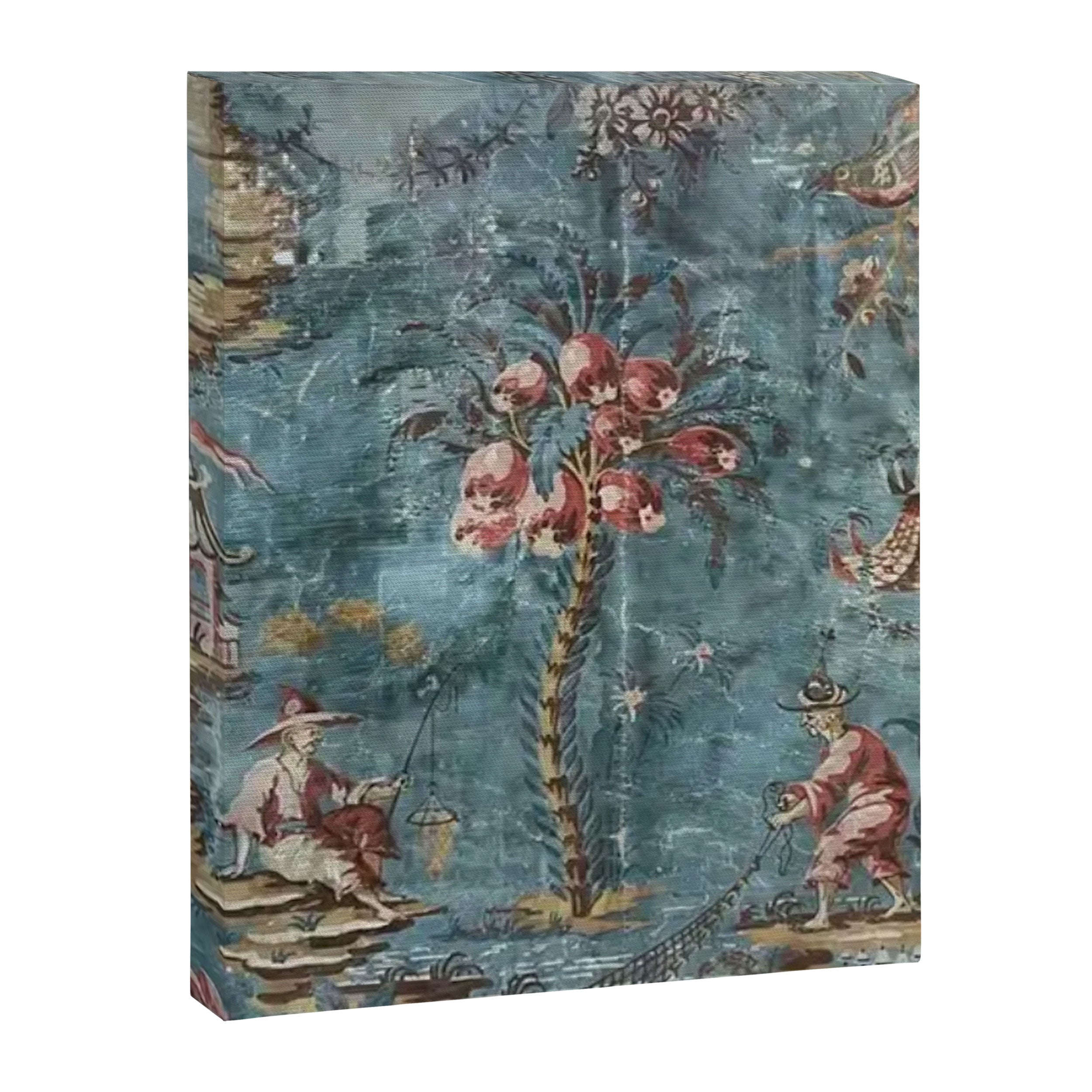 Antique Italian Chinoiserie 18th Century Fresco Canvas Print Gallery Image 6