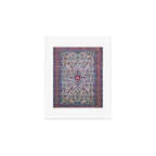 Antique Nain Tudeshk Midnight Purple Persian Art Print Gallery Image 1