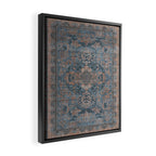 Antique Oriental Persian Blue Rust Framed Canvas Print Gallery Image 2
