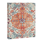 Antique Oriental Persian Burnt Orange & Aqua Canvas Print Gallery Image 6