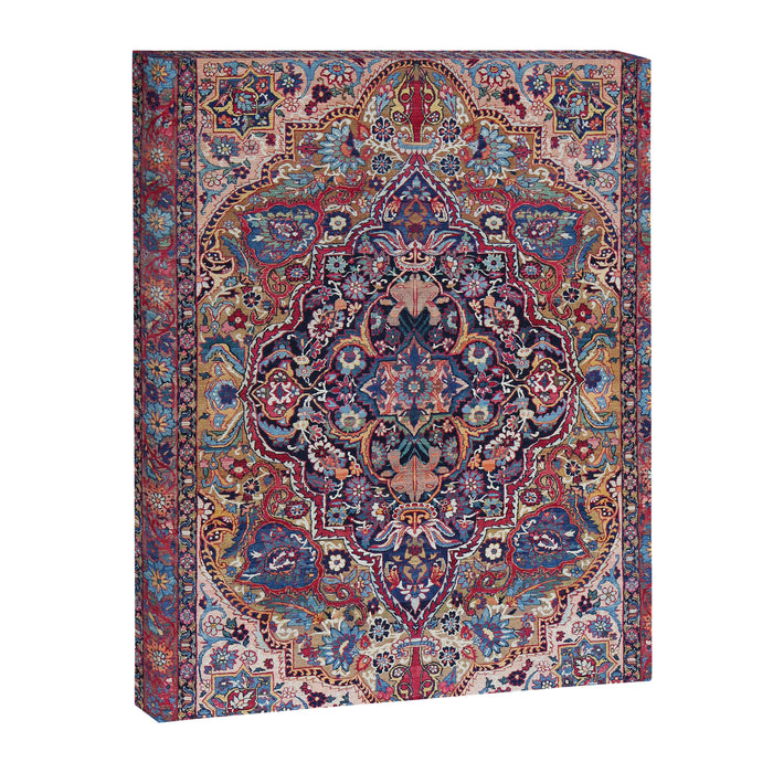 Antique Ornate Plum Spice Persian Kirman Rug Canvas Print Gallery Image 1