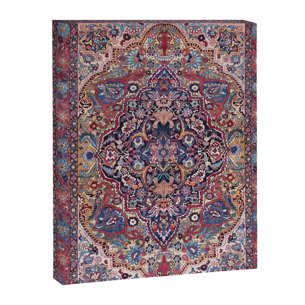 Antique Ornate Plum Spice Persian Kirman Rug Canvas Print Gallery Image 6