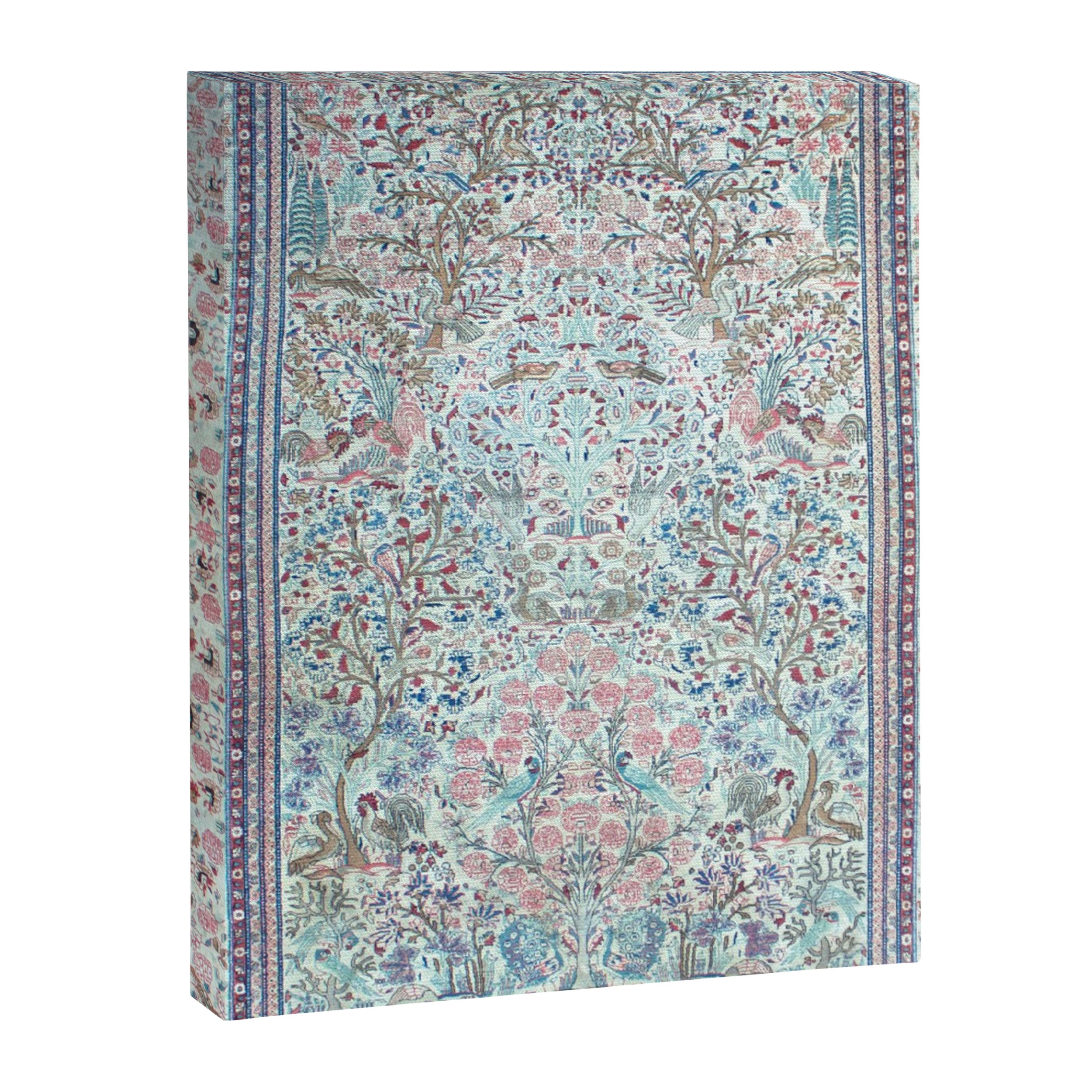 Antique Pastel Blue Persian Kashan Rug Print Canvas Print Gallery Image 6