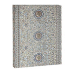 Antique Persian Cream Blue Pearl Carpet Canvas Print Gallery Image 6