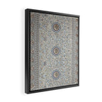 Antique Persian Cream Blue Pearl Carpet Framed Canvas Print Gallery Image 2