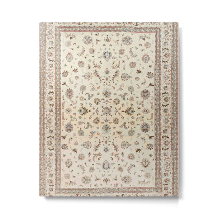 Antique Persian Delicate Ivory Cream  Metal Print Gallery Image 1