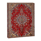 Antique Persian Rug Dark Wine Red Mashad  Canvas Print Gallery Image 6