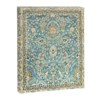 Antique Persian Rug Pastel Blue Cream Canvas Print Gallery Image 6