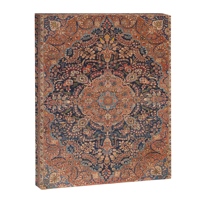 Antique Persian Tabriz Rust Red & Blue Canvas Print Gallery Image 1