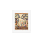 Antique Rococo French Pastoral Tapestry Art Print Gallery Image 1