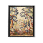 Antique Rococo French Pastoral Tapestry Framed Canvas Print Gallery Image 8