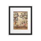 Antique Rococo French Pastoral Tapestry Framed Art Print Gallery Image 6