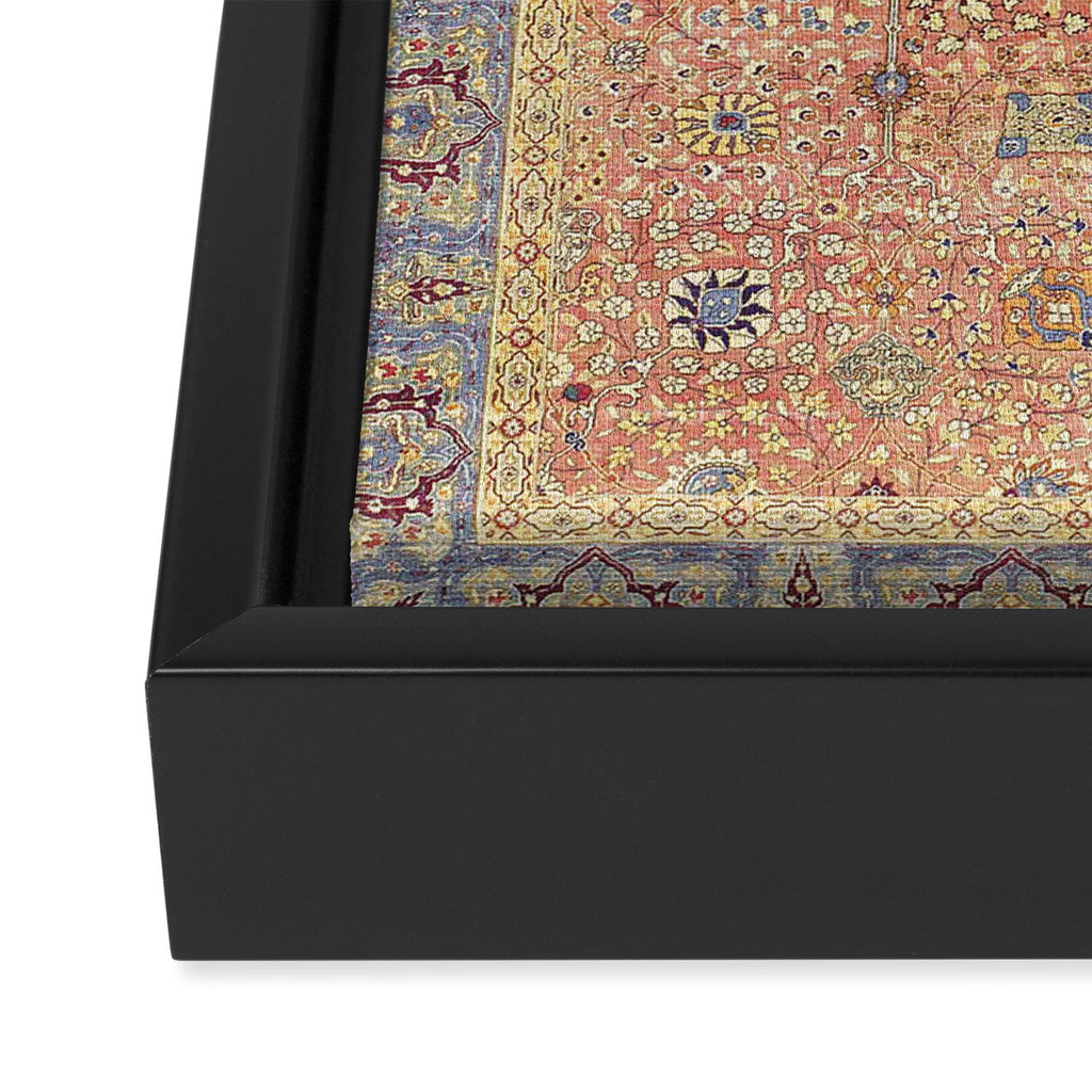 Antique Turkish Coral Koum Kapi  Framed Canvas Print Gallery Image 3