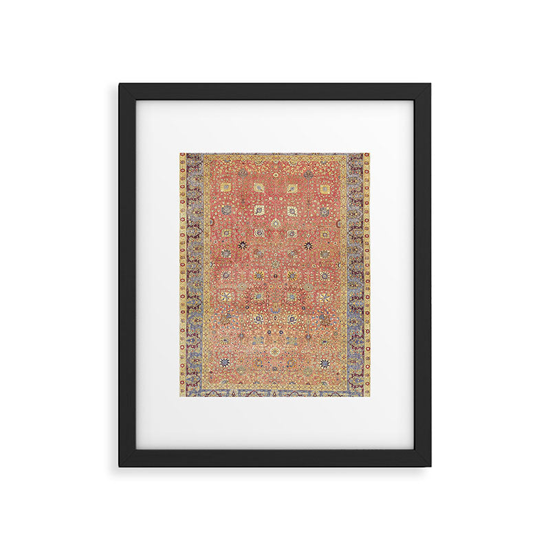 Antique Turkish Coral Koum Kapi  Framed Art Print Gallery Image 4
