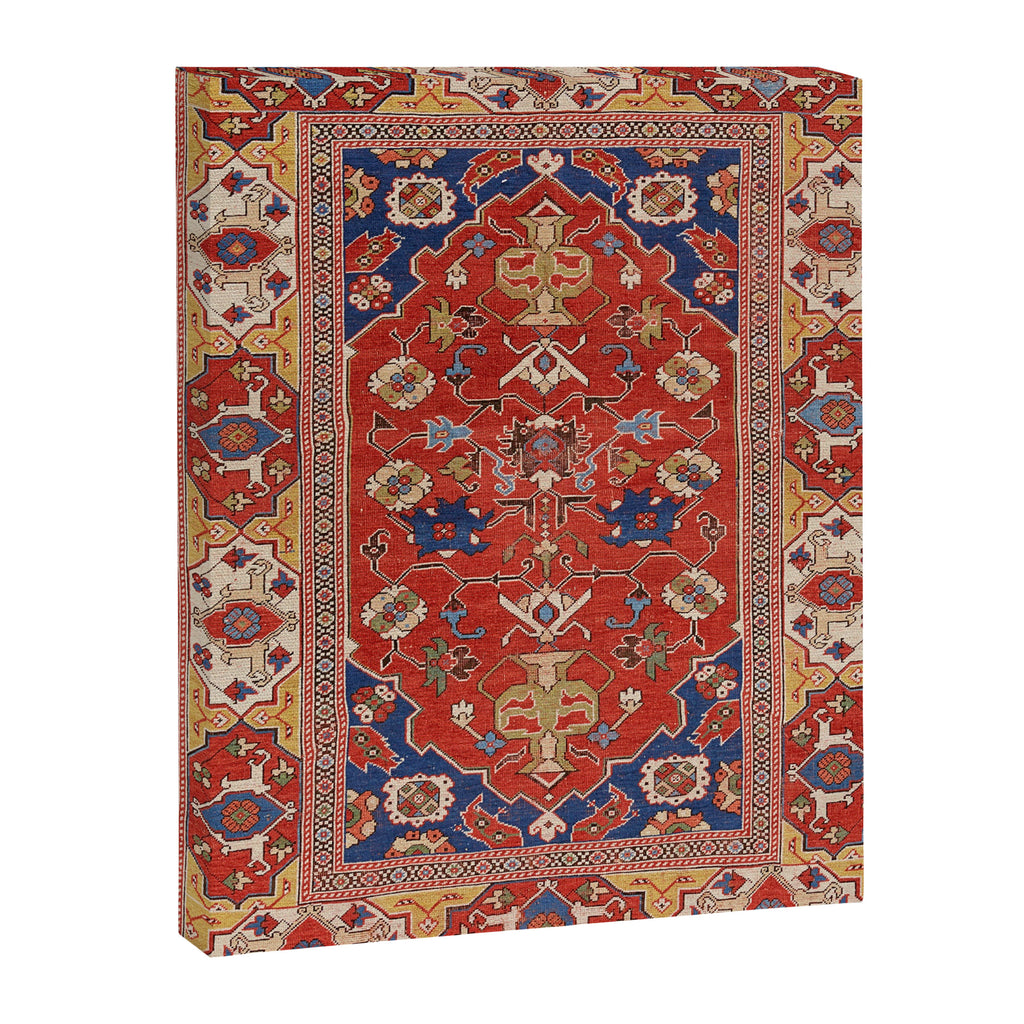 Antique Turkish Warm Brick Red Anatolian Oushak  Canvas Print Gallery Image 6