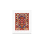 Antique Turkish Warm Brick Red Anatolian Oushak  Art Print Gallery Image 1