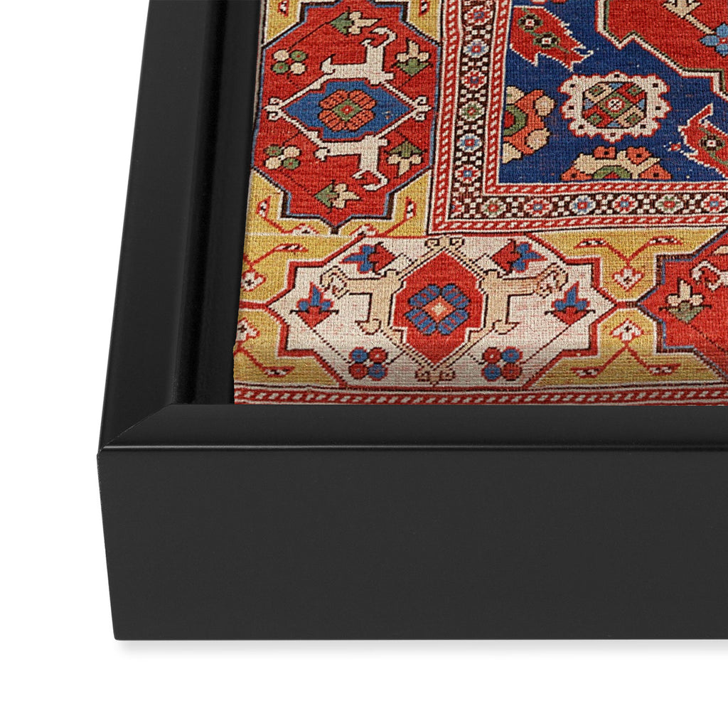 Antique Turkish Warm Brick Red Anatolian Oushak  Framed Canvas Print Gallery Image 3