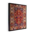 Antique Turkish Warm Brick Red Anatolian Oushak  Framed Canvas Print Gallery Image 2