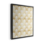 Art Deco Gatsby Golden Fan Pattern Framed Canvas Print Gallery Image 2
