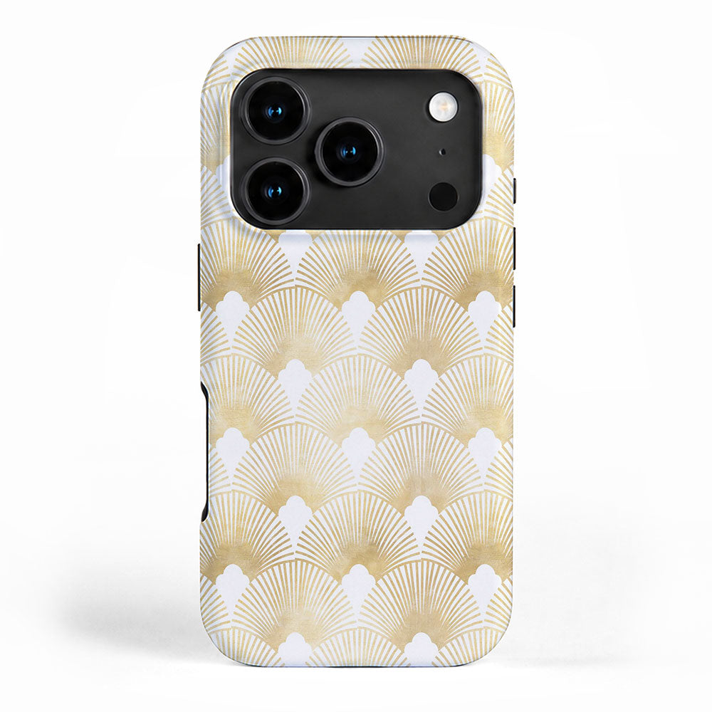 Art Deco Gatsby Golden Fan Pattern iPhone Case Gallery Image 1