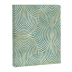 Art Deco Mint Green & Gold Pattern Canvas Print Gallery Image 8