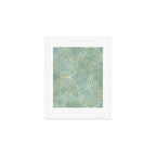 Art Deco Mint Green & Gold Pattern Art Print Gallery Image 1