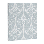 Art Nouveau Silver Grey & White Pattern Canvas Print Gallery Image 8