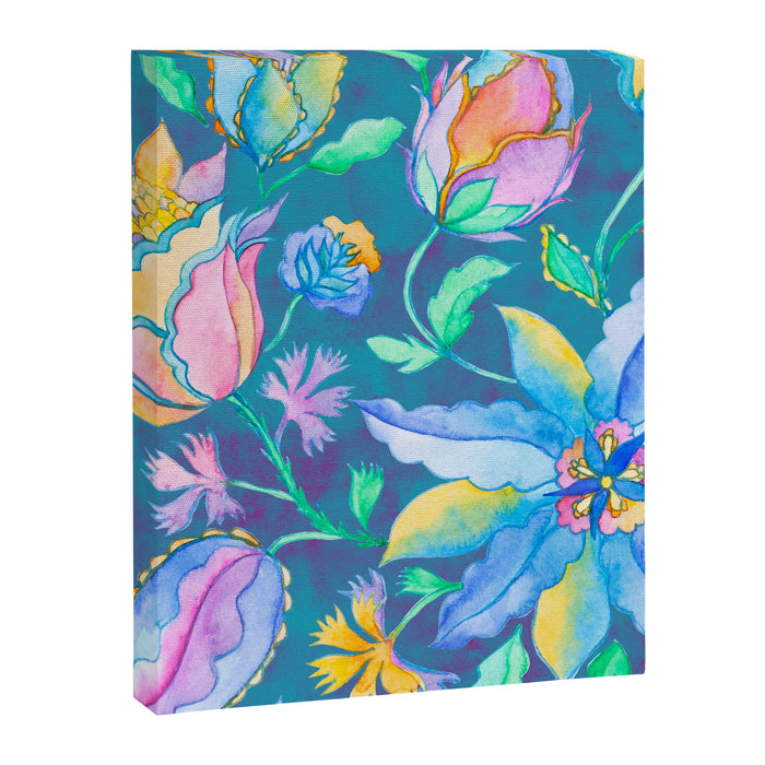 Beautiful Exotic Paisley Summer Floral Canvas Print Gallery Image 1