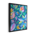 Beautiful Exotic Paisley Summer Floral Framed Canvas Print Gallery Image 2