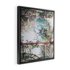 Beautiful Italian Courtyard Terrace Garden Framed Canvas Print Gallery Image 2