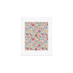 Blooming Cottage Garden Boho Ditsy Floral Art Print Gallery Image 1