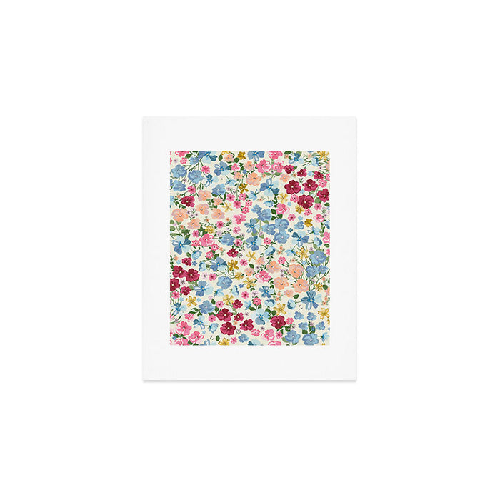 Blooming Cottage Garden Boho Floral Art Print Gallery Image 1