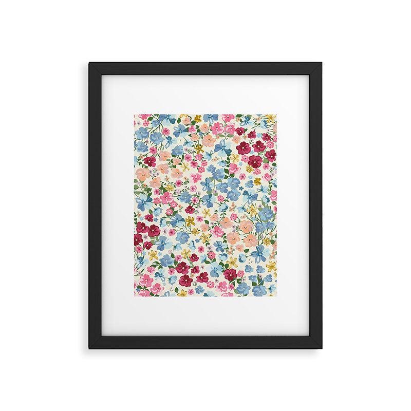 Blooming Cottage Garden Boho Floral Framed Art Print Gallery Image 6