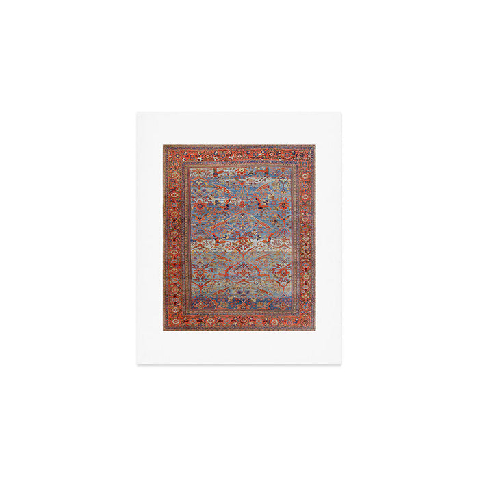 Blue Field Sultanabad Antique Persian Art Print Gallery Image 1